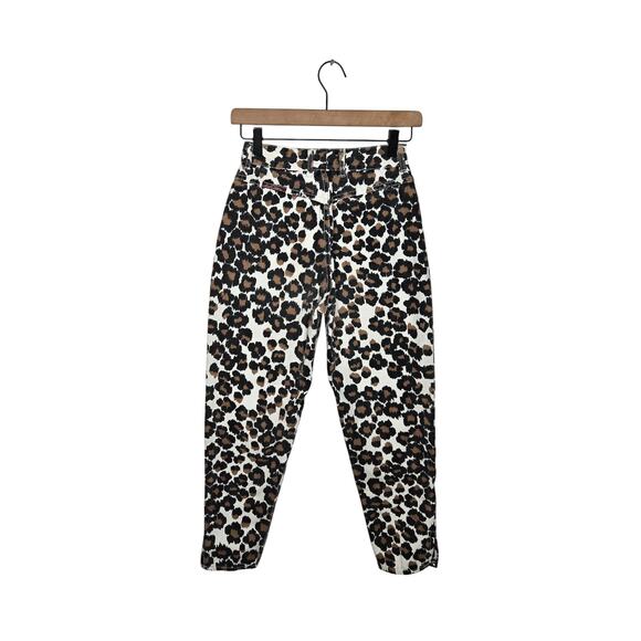 VINTAGE Jeans St Tropez High Rise Animal Print Jeans Size 7 - Picture 2 of 13